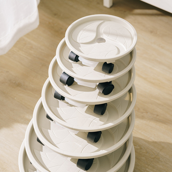 Judantis vazonų padėklas su ratukais ir vandens rezervuaru, iš plastiko, gaminamas injekciniu formavimu