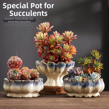 Keraminė gėlių vaza, grindų pastatoma, pastoralinis stilius, namų sodininkystei