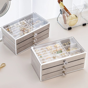 Papuošalų dėžutė, kieta plastmasė, Korėjos stilius, X3 modelis