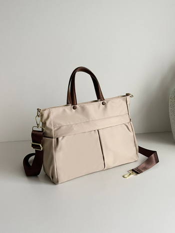 Butterfly чанта за лаптоп – канвас, градска простота, голям капацитет, зима 2024