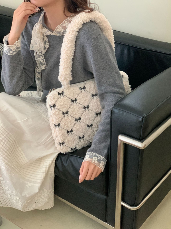 Чанта за лаптоп от плюш, животински принт, подплата от полиестер, унисекс дизайн