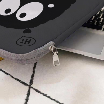 Nešiojamojo kompiuterio dėklas su karikatūrų raštu, 600D medžiaga, poliesterio pamušalas, kvėpuojantis, atsparus dėvėjimui, šoko sugerimas