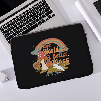 Nešiojamojo kompiuterio dėklas su karikatūrų raštu, 600D medžiaga, poliesterio pamušalas, kvėpuojantis, atsparus dėvėjimui, šoko sugerimas