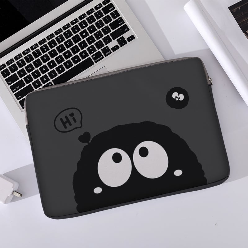 Nešiojamojo kompiuterio dėklas su karikatūrų raštu, 600D medžiaga, poliesterio pamušalas, kvėpuojantis, atsparus dėvėjimui, šoko sugerimas