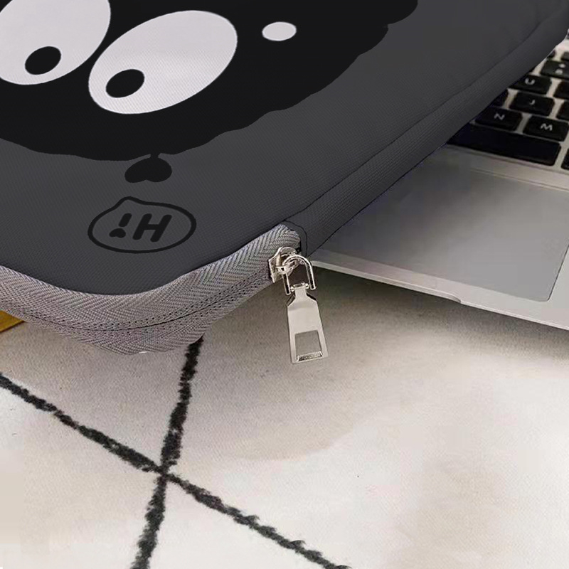 Nešiojamojo kompiuterio dėklas su karikatūrų raštu, 600D medžiaga, poliesterio pamušalas, kvėpuojantis, atsparus dėvėjimui, šoko sugerimas