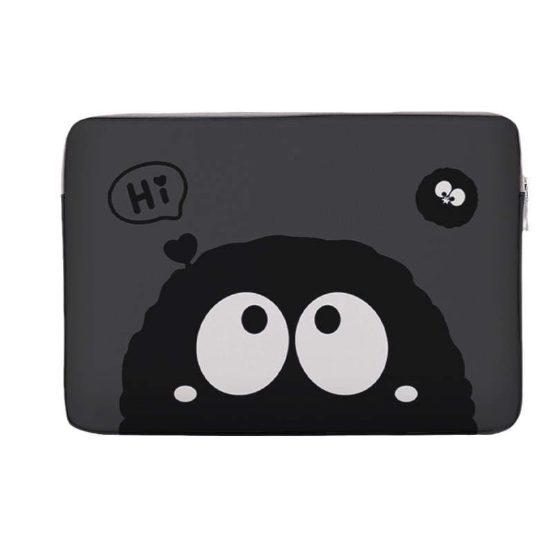 Nešiojamojo kompiuterio dėklas su karikatūrų raštu, 600D medžiaga, poliesterio pamušalas, kvėpuojantis, atsparus dėvėjimui, šoko sugerimas