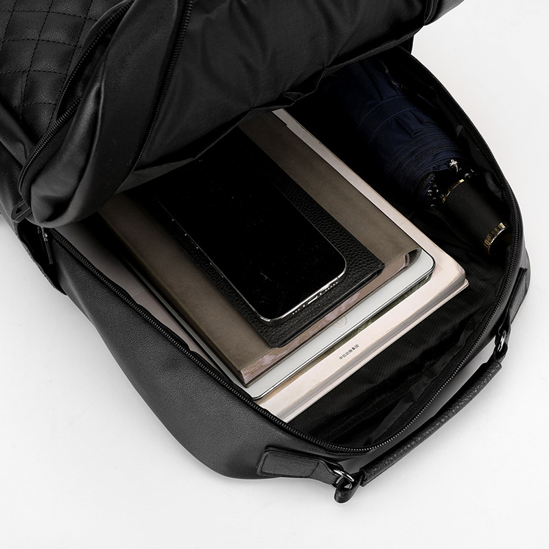 Férfi vízálló Oxford anyagú laptop hátizsák, 15 hüvelyk, 20–35 L, légpárnás vállpántok, városi stílus