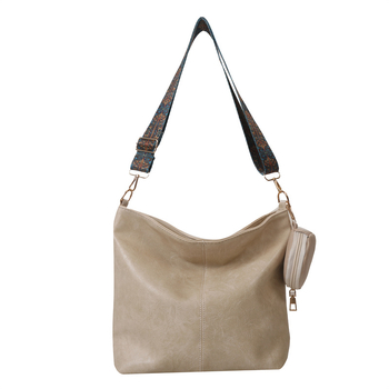 Γυναικεία τσάντα PU, αστικός απλός σχεδιασμός, bucket bag σχεδίαση, bucket τύπος σχήματος, άνοιγμα με φερμουάρ