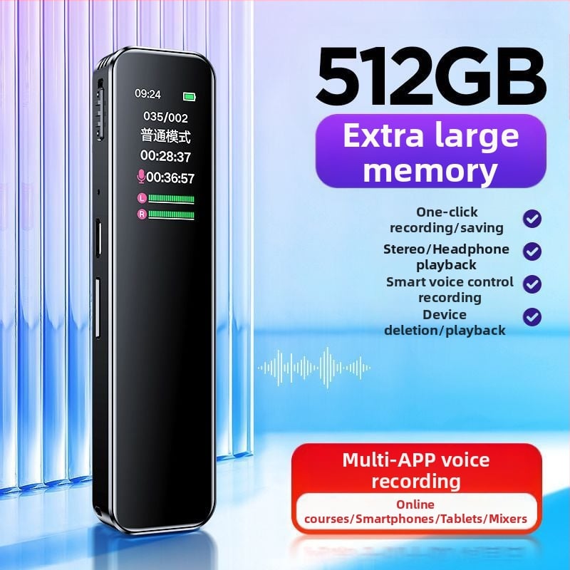 Καταγραφέας φωνής σε στυλό, φορητός, για χρήση στο μάθημα (HD καταγραφή, TF κάρτα, 1 μικρόφωνο, χωρίς βίντεο)