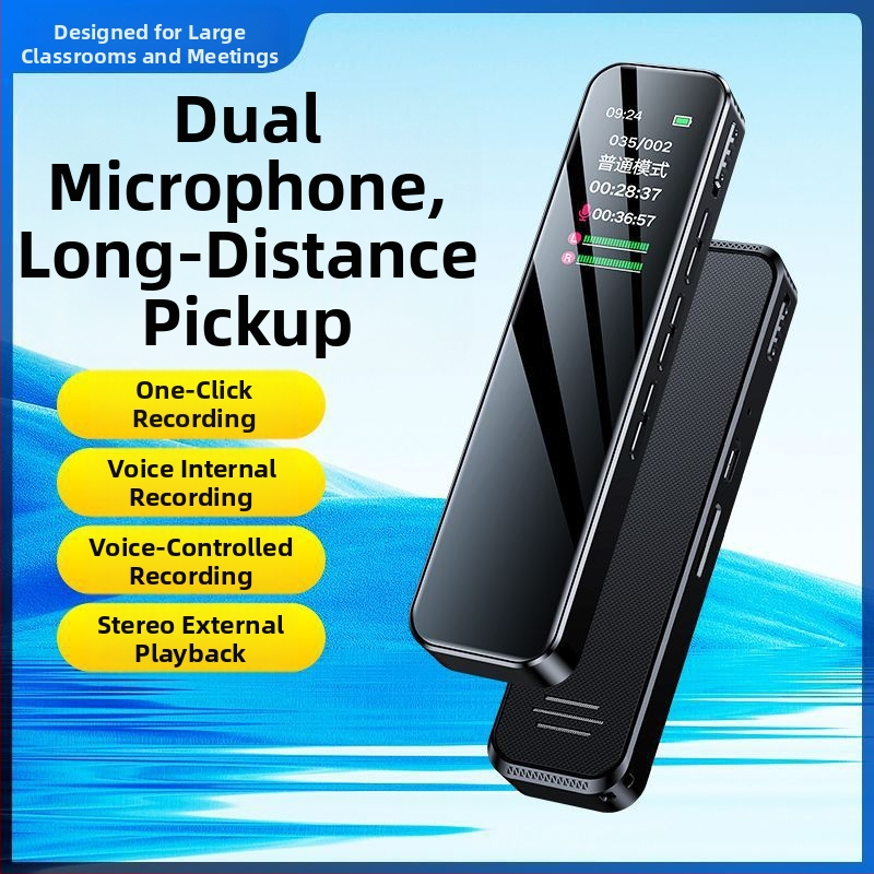 Καταγραφέας φωνής σε στυλό, φορητός, για χρήση στο μάθημα (HD καταγραφή, TF κάρτα, 1 μικρόφωνο, χωρίς βίντεο)