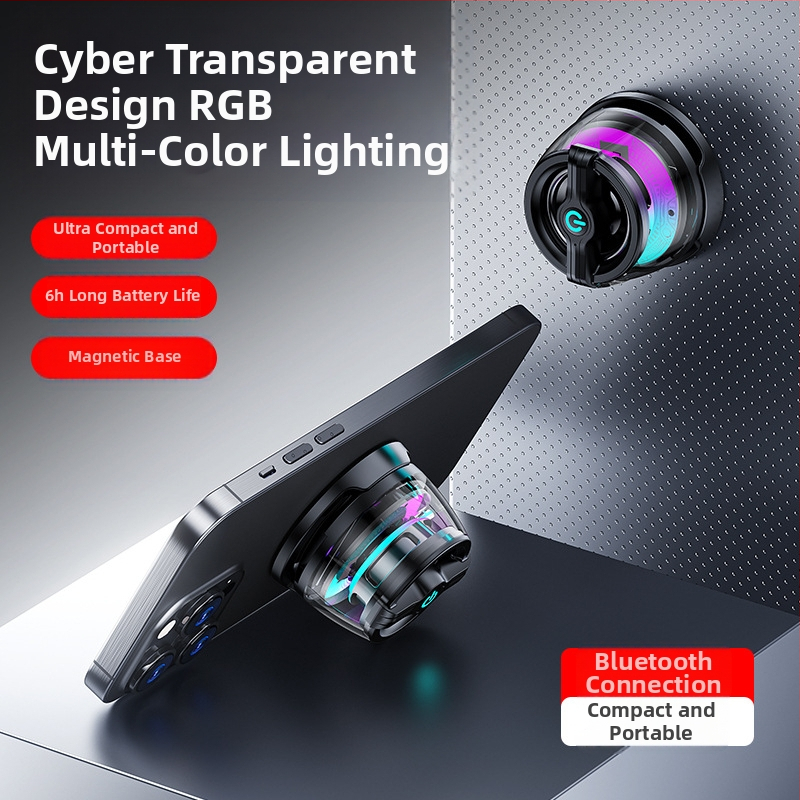 JY88 Μαγνητικός Bluetooth ηχείο με υποστήριξη τηλεφώνου και φορητός σχεδιασμός για αθλητισμό και κάμπινγκ; Bluetooth 5.3, 100Hz-20kHz, εμβέλεια 10m, ενσωματωμένη μπαταρία 300-500mAh, 5W