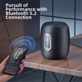 Ηχείο Bluetooth για Karaoke με ενσωματωμένο μικρόφωνο – ZEALOT S64, σε όρθια διάταξη, 50W, IPX5, BT 5.2, 20Hz–20kHz, SNR ≥85 dB