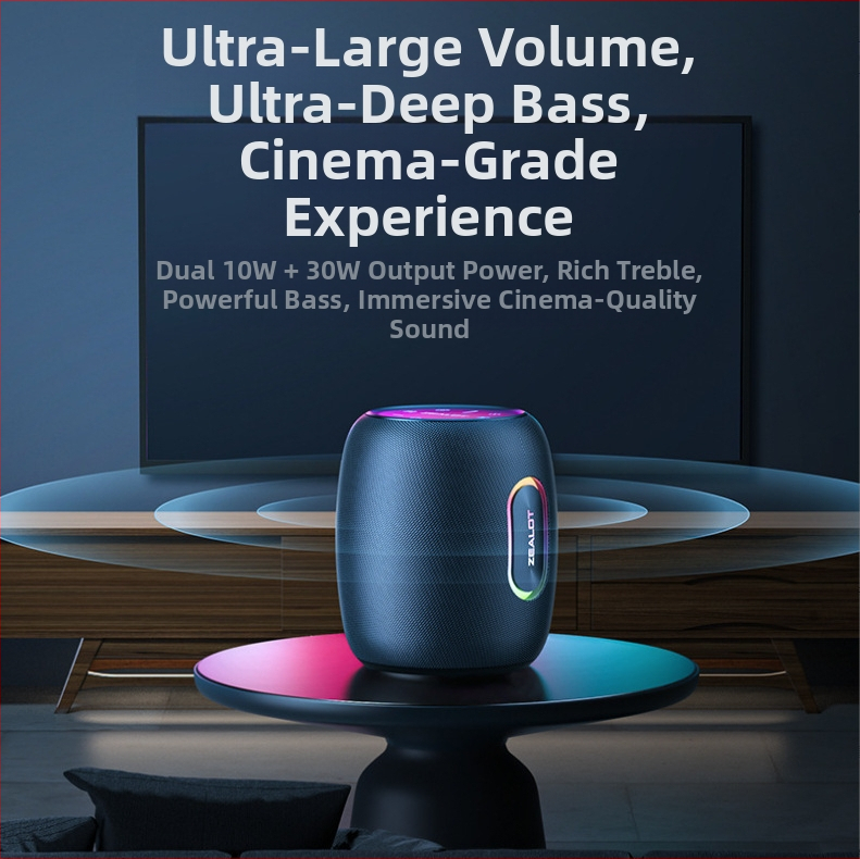 Karaoke Bluetooth високоговорител с вграден микрофон – ZEALOT S64, подов модел, 50W, IPX5, BT 5.2, 20Hz–20kHz, SNR ≥85 dB