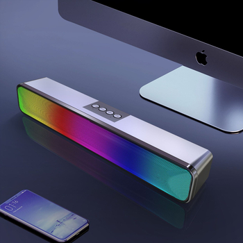 Φωτιστικό LED marquee με ασύρματο ηχείο Bluetooth, RGB φωτισμός, 2 ηχεία, Bluetooth 5.0, 40Hz-20kHz, SNR ≥85dB, εμβέλεια 10 m