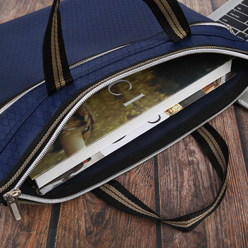 Verslo portfelis iš Oxford audinio, miesto paprastumo stilius, diamantinis raštas, atsparus vandeniui