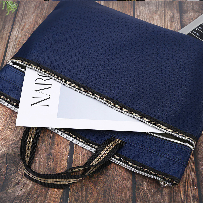 Verslo portfelis iš Oxford audinio, miesto paprastumo stilius, diamantinis raštas, atsparus vandeniui