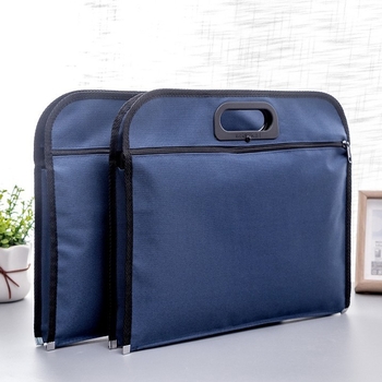 Документна чанта от оксфордска тъкан за офис, цип и стил Paper Brick