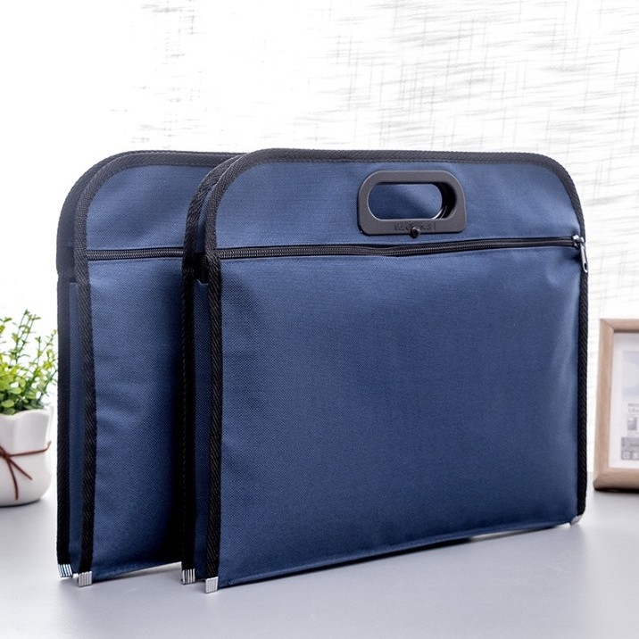 Документна чанта от оксфордска тъкан за офис, цип и стил Paper Brick