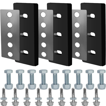 FS Kit de înlocuire palete pentru suflător de zăpadă, 3 buc., metal (304)/cauciuc, anti-rugină, pentru exterior