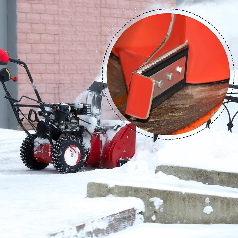 FS Kit de înlocuire palete pentru suflător de zăpadă, 3 buc., metal (304)/cauciuc, anti-rugină, pentru exterior