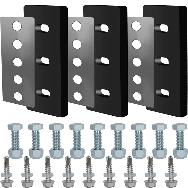 FS Kit de înlocuire palete pentru suflător de zăpadă, 3 buc., metal (304)/cauciuc, anti-rugină, pentru exterior