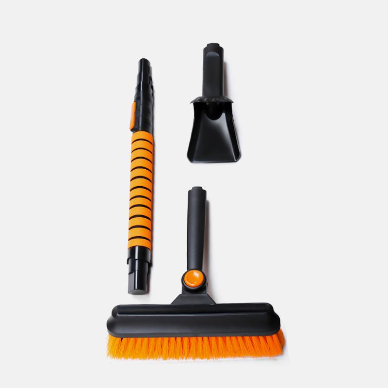 Automobilio sniego šluota – lydinio medžiaga, nuimama galvutė, 5-in-1 daugiafunkcinis ledų šepetėlis