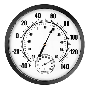 Rodyklinis temperatūros ir drėgmės matuoklis, Funad T25D, aukštos kokybės vidiniam naudojimui, -40–60°C, 0–100% RH, temperatūros tikslumas ±1°C, drėgmės tikslumas ±5% RH