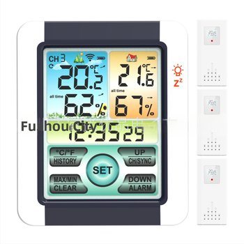 Patalpos temperatūros matuoklis su 0,1°C raiška, pritaikomas apdorojimas, licencijuota privataus prekių ženklo etiketė