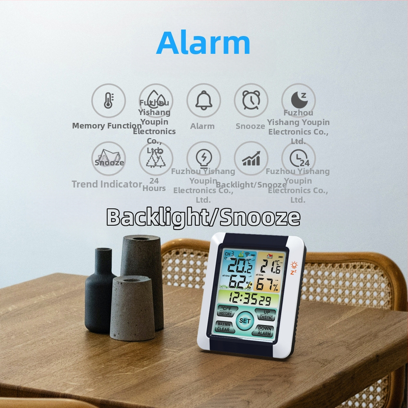 Измервател на температура за помещение с резолюция 0,1 °C, персонализирана обработка, лицензиран частен етикет