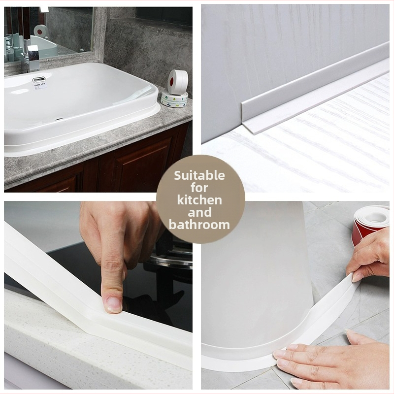 PVC páska na tesnenie kuchynských spojov, samolepiaca, séria Marbling-proof, moderný minimalistický štýl