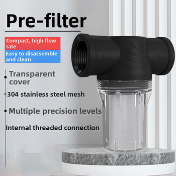 Vodoravni predfiltr s unutarnjim navojem, mrežasti filter od nehrđajućeg čelika za cjevovode