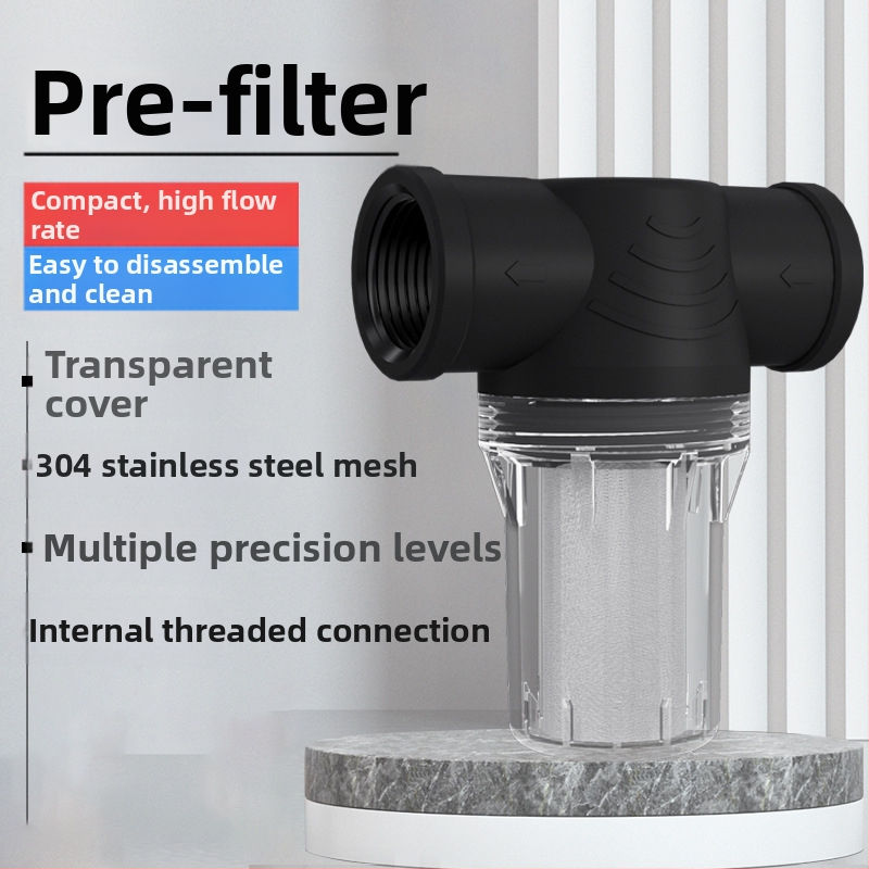 Vodoravni predfiltr s unutarnjim navojem, mrežasti filter od nehrđajućeg čelika za cjevovode