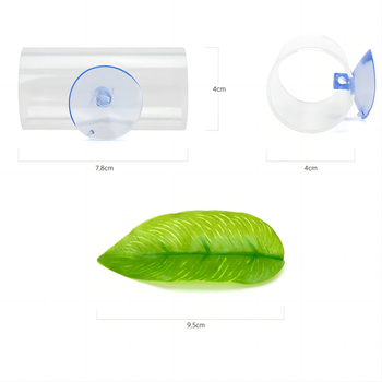 Akrilinė Betta akvariumo dekoracija: tunelio priegloba, poilsio lapos, kopimo lova (Medžiaga: akrilas; Prekės ženklas: Stacked treasure; Dėžutės kiekis: 310)