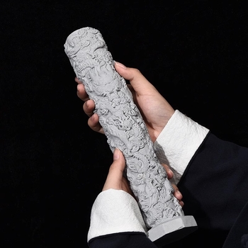 Bear zhizhe Cementinis drakono stulpas akvariumui, kinų stilius, po vandeniu kraštovaizdis