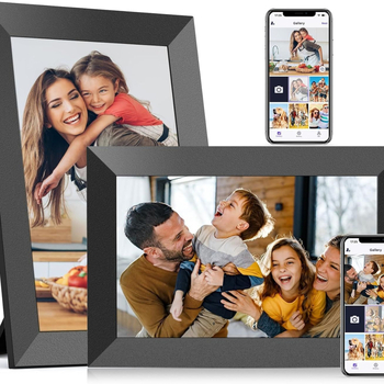 Frameo Cloud skaitmeninis nuotraukų rėmelis su Wi‑Fi ir lietimui jautriu IPS ekranu, 16 GB atmintis, TF kortelės palaikymas, JPEG/PNG/JPG