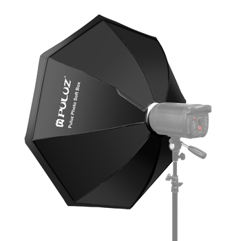PULUZ PU5125 aštuoniakampė softbox, audinio ir metalo konstrukcija, universalus suderinamumas, svoris 1,1 kg