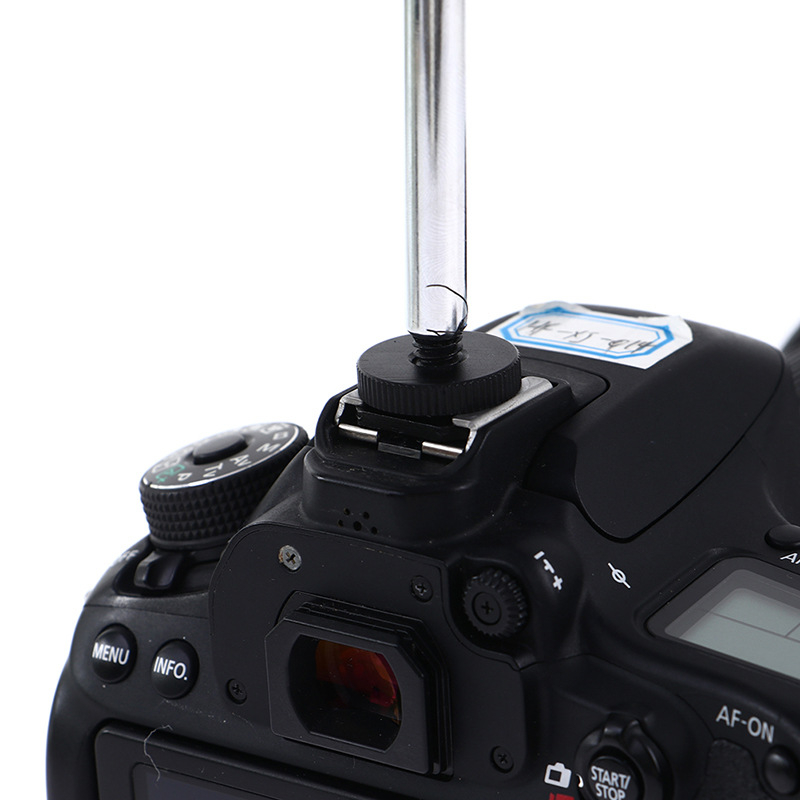 Hot shoe napvédő esernyő kamerákhoz (DSLR és tükröző nélküli) – Anyag: ABS+fém