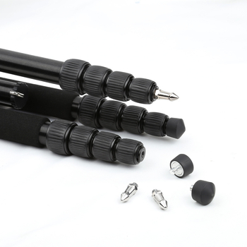 DSLR ir be veidrodžių kameroms stovas, aliuminio lydinio konstrukcija, modelis Q668, maksimali apkrova 8 kg, svoris 1,59 kg