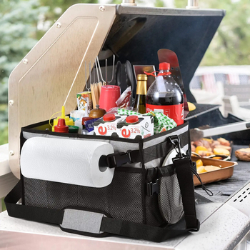 Κουτί αποθήκευσης BBQ, κυβικού σχήματος, πολυεστέρας, πολυλειτουργικό, αποθήκευση ταξιδιού και κουζίνας