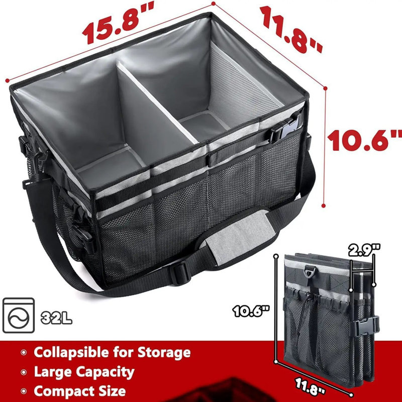 Cutie de depozitare BBQ, cub, poliester, multifuncțională, pentru călătorii și bucătărie