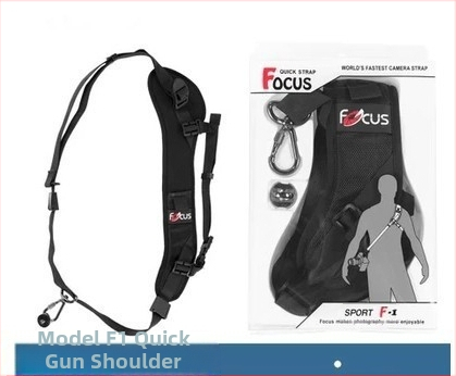 F-1 Focus kameros pečių dirželis su vieno peties dizainu ir greita prieiga