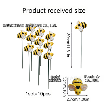G333 Διακόσμηση κήπου εξωτερικού χώρου – σετ από 10 βύσματα για γκαζόν, από ρητίνη, Purple Hawthorn, διακόσμηση ομορφιάς, μοτίβο: φυτά και λουλούδια, κατηγορία: αυτοκόλλητο τοίχου