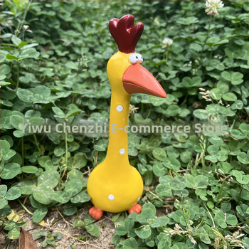 Пиле с дълга шия от смола за градински декор (Материал: Смола; Категория: Животни; Стил: Модерен и минималистичен; Опаковка: Картонено опаковане)