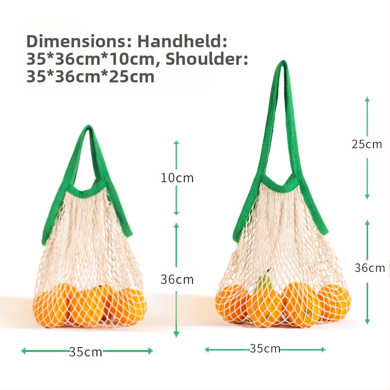 Памучна мрежеста чанта за пазаруване, многократна употреба; без дъно и страни; ситопечат; тегло 70 g