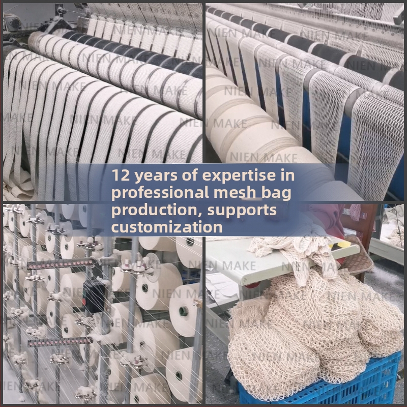 Памучна мрежеста чанта за пазаруване, многократна употреба; без дъно и страни; ситопечат; тегло 70 g