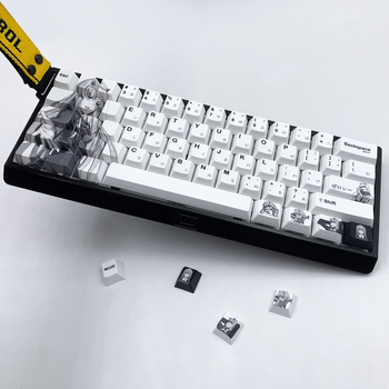 Dragon Girl Theme mechaninei klaviatūrai – plastikas, terminio perkėlimo spausdinimas, Cross-Axis suderinamumas