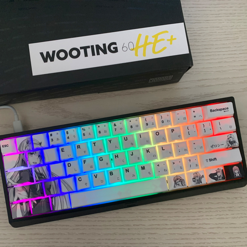 Dragon Girl Theme mechaninei klaviatūrai – plastikas, terminio perkėlimo spausdinimas, Cross-Axis suderinamumas