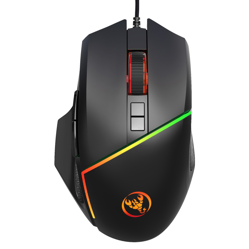 A876 laidinė pelė, 6400 DPI, 7 mygtukai, USB, ergonomiška