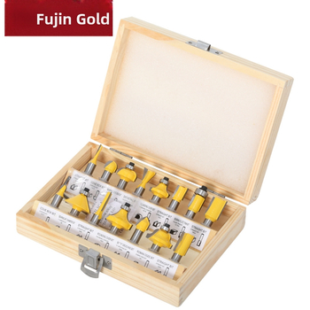 Set freza za drvo, 15 komada, 8 držača, za drvo, MDF i laminat