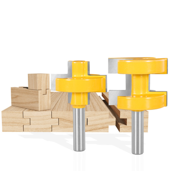 Σετ δύο φρεζών ξύλου – πλευρικές φρεζές για δάπεδα, κοίλες/εξέχουσες ενώσεις, καλυμμένες, κράμα σκληρό